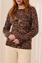 Load image into Gallery viewer, Hickory Printed Cotton Cable Knit Sweater
