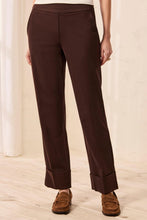 Load image into Gallery viewer, Espresso Flatten It Pull On Cuffed Pant
