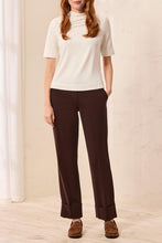 Load image into Gallery viewer, Espresso Flatten It Pull On Cuffed Pant
