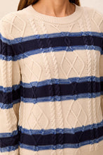 Load image into Gallery viewer, Stellar Striped Cotton Knit Sweater
