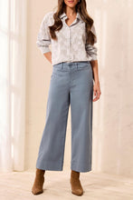 Load image into Gallery viewer, Blue Fog High Rise Comfort Stretch Palazzo Pant
