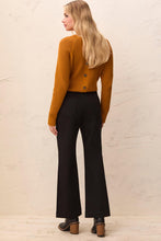 Load image into Gallery viewer, Black 5 Pocket Flare Pant
