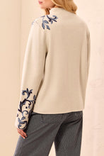 Load image into Gallery viewer, Moonstone Printed Funnel Neck Sweater
