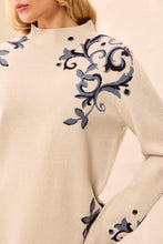 Load image into Gallery viewer, Moonstone Printed Funnel Neck Sweater
