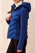 Load image into Gallery viewer, Estate Blue Full Zip Puff Coat

