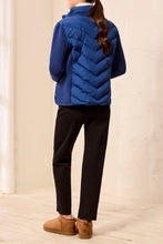 Load image into Gallery viewer, Estate Blue Full Zip Puff Coat
