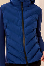 Load image into Gallery viewer, Estate Blue Full Zip Puff Coat
