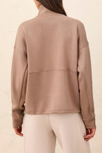 Load image into Gallery viewer, Half Zip Mock Neck Sweater In Fossil
