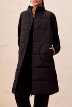 Load image into Gallery viewer, Black Long Quilted Vest
