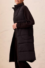 Load image into Gallery viewer, Black Long Quilted Vest
