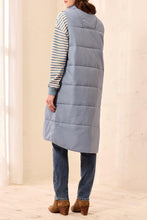 Load image into Gallery viewer, Blue Fog Long Quilted Vest
