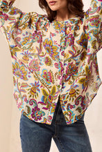 Load image into Gallery viewer, Equinox Gold Printed Dolman Blouse
