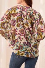 Load image into Gallery viewer, Equinox Gold Printed Dolman Blouse
