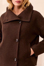 Load image into Gallery viewer, Saddle Brown Funnel Neck Jacket
