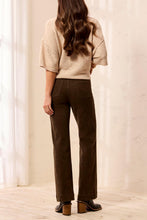 Load image into Gallery viewer, Dark Basil Printed Straight Leg Denim
