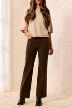 Load image into Gallery viewer, Dark Basil Printed Straight Leg Denim
