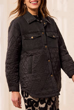 Load image into Gallery viewer, TF- Mix Media Black Jacket
