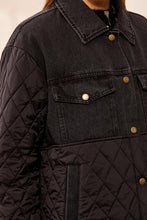 Load image into Gallery viewer, TF- Mix Media Black Jacket
