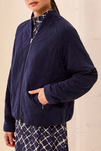 Load image into Gallery viewer, Jet Blue Bomber Jacket
