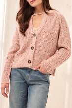 Load image into Gallery viewer, M.Macaron Sequin Knit Button Front Cardigan
