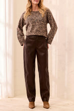 Load image into Gallery viewer, Waxed Saddle Brown Barrel Leg Pant
