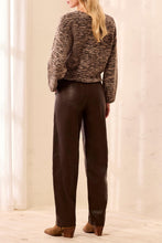 Load image into Gallery viewer, Waxed Saddle Brown Barrel Leg Pant
