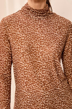 Load image into Gallery viewer, Hazelwood Printed Mesh Turtleneck
