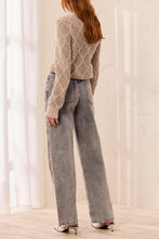 Load image into Gallery viewer, Soft Grey Brooke Embellished Straight Leg Jean
