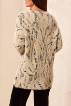 Load image into Gallery viewer, Dull Gold Fuzzy Animal Print Sweater

