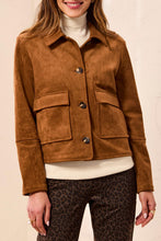 Load image into Gallery viewer, Dark Gold "Suede" Jacket
