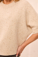 Load image into Gallery viewer, H.Pashmina Short Sleeve Knit Sweater
