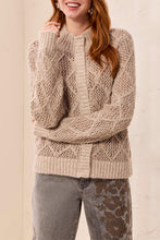 Load image into Gallery viewer, Birch Diamond Weave Knit Cardigan
