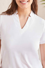 Load image into Gallery viewer, White V-Neck Performance Top
