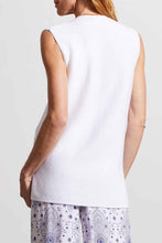 Load image into Gallery viewer, White V-Neck Knit Sweater Tank Top
