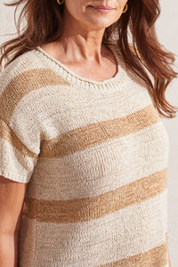 Dune Striped Knit Top