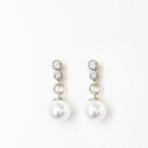 Pearl & Rhinestone Earrings