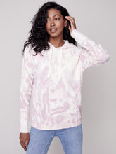 Load image into Gallery viewer, Powder Hooded Sweater with Graffiti Print

