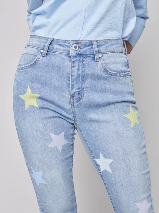 CB- Light Blue Denim With Stars