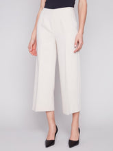 Load image into Gallery viewer, Beige Cropped Wide Leg Pants
