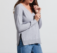 Load image into Gallery viewer, Grey Mix Zip Detail Sweater
