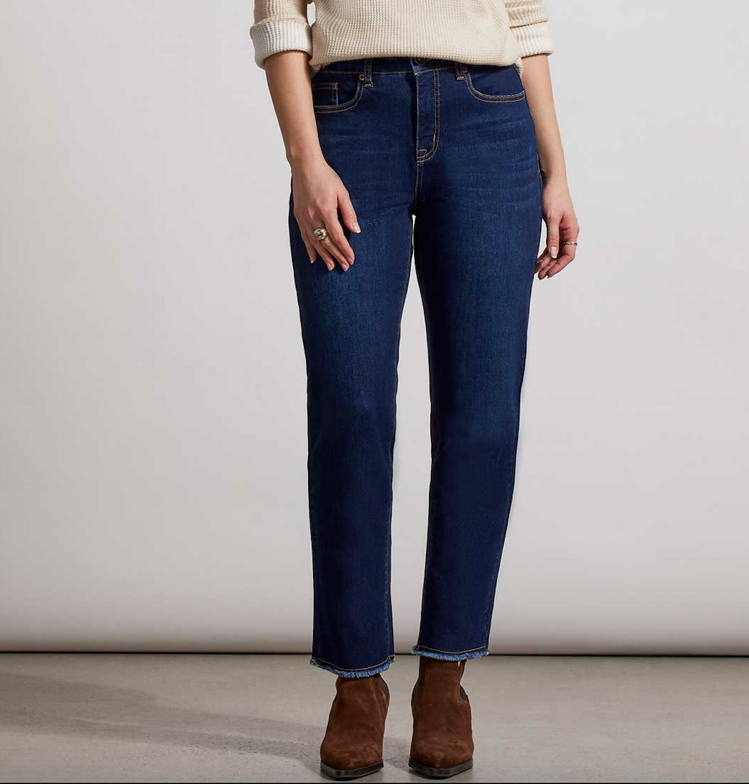 Deep Indigo Audrey Straight Leg Jean
