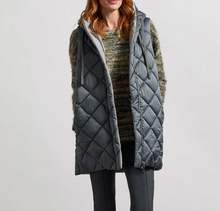 Load image into Gallery viewer, TF- Hunter Green/Silver Reversible Knee Length Vest
