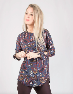 Indigo Leaves Paisley Tunic