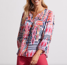 Load image into Gallery viewer, Jet Blue Printed Blouse

