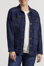 Load image into Gallery viewer, Deep Indigo Girlfriend Denim Jacket
