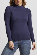 Load image into Gallery viewer, Sapphire Mock Neck Long Sleeve
