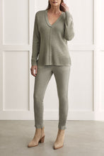Load image into Gallery viewer, Forest Fog V-Neck Hailey Sweater
