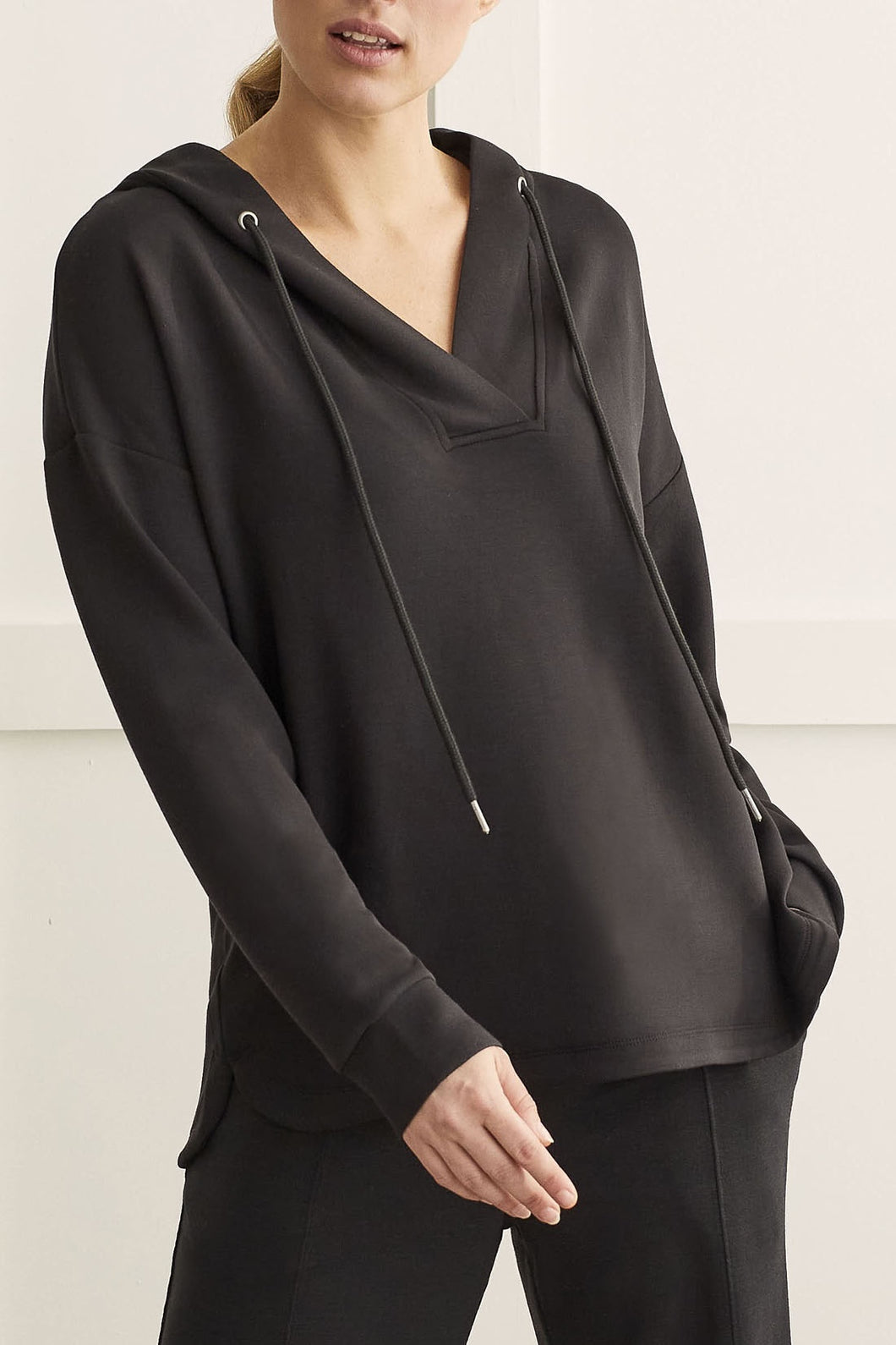 Black Dolman Hooded Tunic