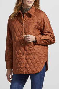 Metallic Mocha Quilted Jacket