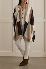 Load image into Gallery viewer, Cinnamon Block Print Cape
